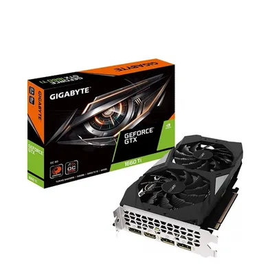 Placa de Video Gigabyte NVIDIA GeForce GTX 1660 Ti OC, 6G, GDDR6, 192Bit, GV-N166TOC-6GD