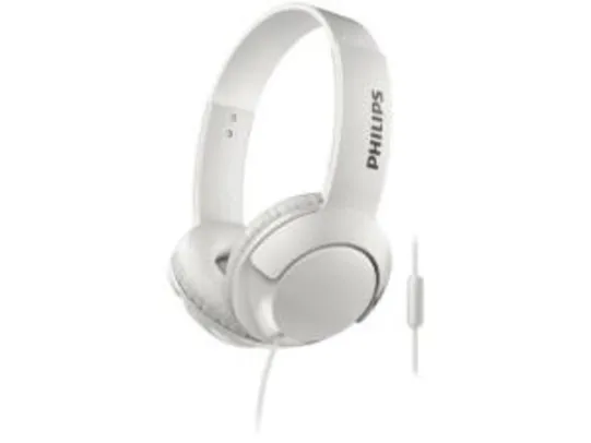 Headphone/Fone de Ouvido Philips com Microfone - Bass+ - R$40