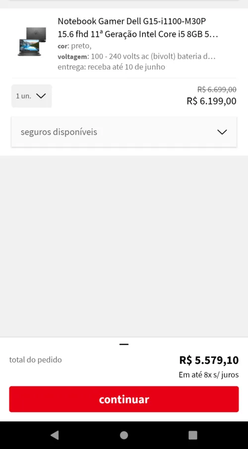 Imagem na descrição da promoção