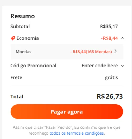 Imagem na descrição da promoção