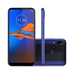 Smartphone XT2025 Motorola Moto E6 Plus 32GB Azul 4G Tela 6.1" Câmera Dupla 13MP Selfie 8MP Android 9.0 Pie