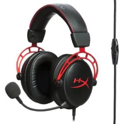 Headset Gamer HyperX Cloud Alpha HX-HSCA-RD/AM Preto/Vermelho | R$610