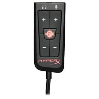 HyperX Placa de Som Gamer Cloud 7.1 Virtual Surround Sound