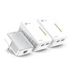 TP-Link Kit Extensor Wifi Powerline Av600 600 Mbit / s (5 GHz), 300 Mbit / s (2,4 GHz) - 3 dispositivos