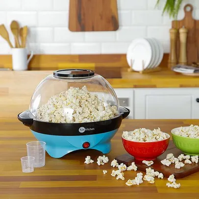 [AME SC R$ 36 ] Pipoqueira Elétrica POP Azul - Fun Kitchen