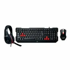 Kit Teclado, Mouse e Headset Genius GX Gaming Super Value Pack