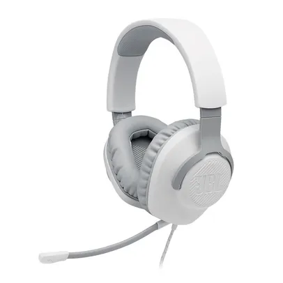 HEADSET GAMER JBL QUANTUM 100 BRANCO, JBLQUANTUM100WHT | R$ 186