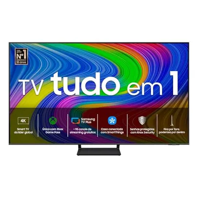 Samsung Smart TV 65 QLED 4K 65Q65D - Tecnologia de Pontos Quânticos, Design AirSlim