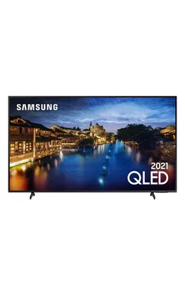 Smart TV 50 " Qled Samsung 4k 50Q60A Modo Game Som Em Movimento Virtual