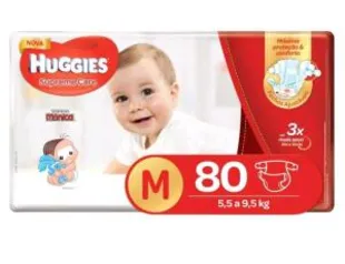 Fraldas Huggies Supreme Care Tam M - 80 Unidades - R$46