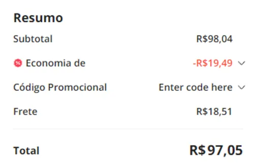 Imagem na descrição da promoção