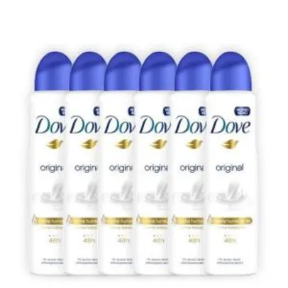 Kit Desodorante Aerossol Dove 150ml 6 unidades - Masculino ou Feminino - compras acima de R$ 50