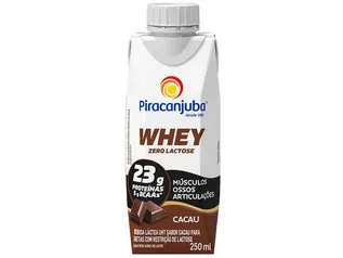 [Leve 3 pague 2 + cliente ouro] Bebida Láctea Piracanjuba Whey Zero Lactose 250ml | R$3,34