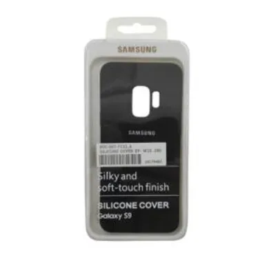 Capa Samsung Silicone Cover Galaxy S9+ Preta | R$ 19,00