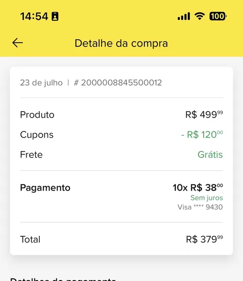 Imagem na descrição da promoção