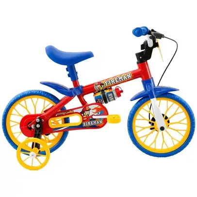 Bicicleta Infantil Aro 12 Cairu Fire Water Nathor 1 Marcha Freio Tambor