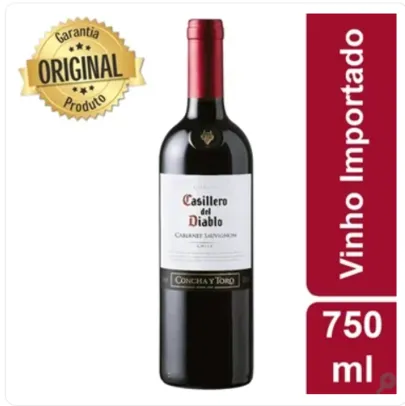 Vinho Tinto Chileno Cabernet Sauvignon Casillero Del Diablo 750 ml