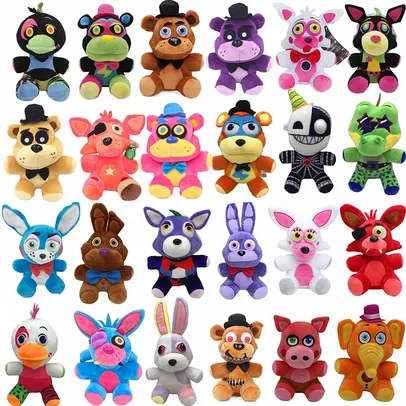 [R$6 Contas Novas/Taxas Inclusas] Brinquedos de pelúcia Five Night at Freddy's - 18 cm