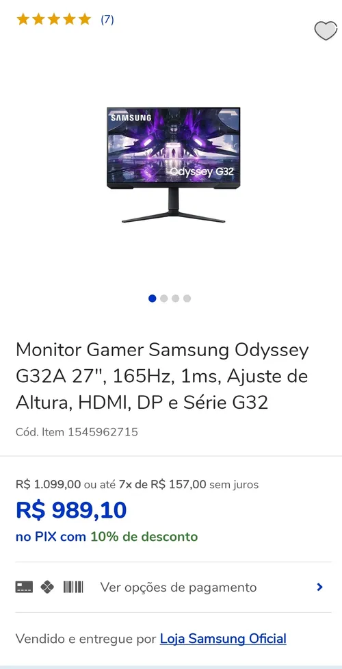 Imagem na descrição da promoção