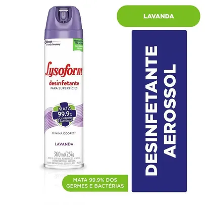 Desinfetante Lysoform Uso Geral Lavanda Aerossol 360ml