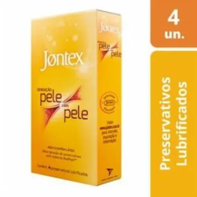 Preservativo Jontex Sensitive Pele Com Pele C/4 unidades | R$10