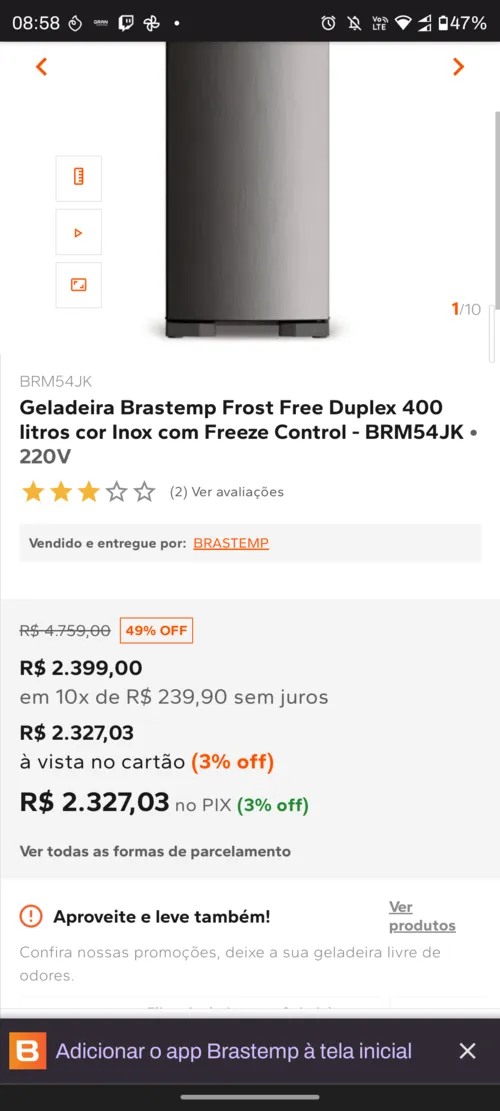 Imagen na descrição da promoção