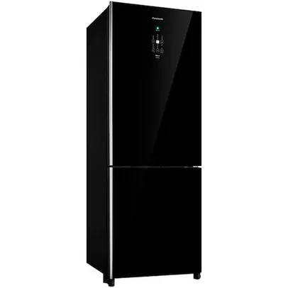 Geladeira top Panasonic 480 Litros BB71 Black Glass Bottom Freezer