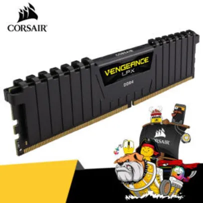 Saindo por R$ 231: CORSAIR Vengeance LPX 8GB GB DDR4 - R$231 | Pelando