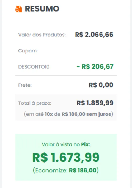 Imagem na descrição da promoção