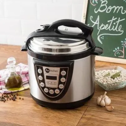 [Cartão Shoptime] Panela de Pressão Elétrica 4L Inox 110V Fun Kitchen com 2 anos de Garantia - R$144