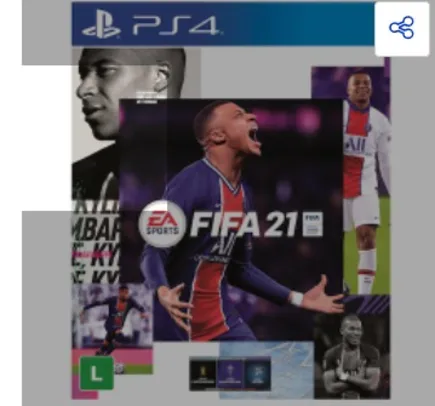 Jogo FIFA 21 - PS4