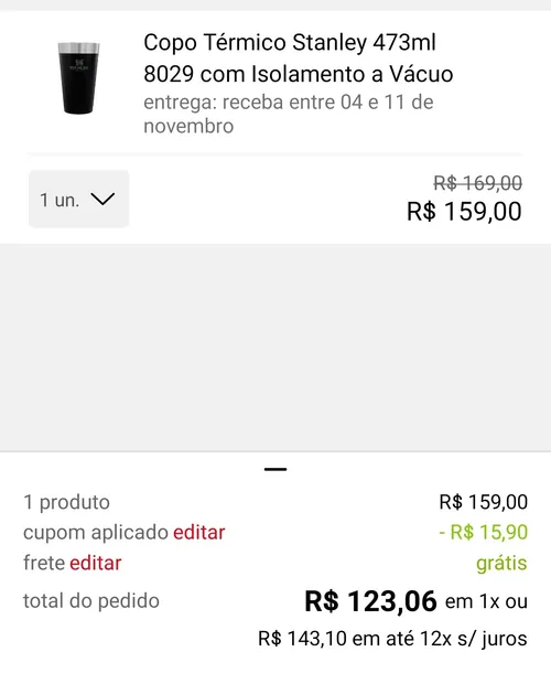 Imagem na descrição da promoção