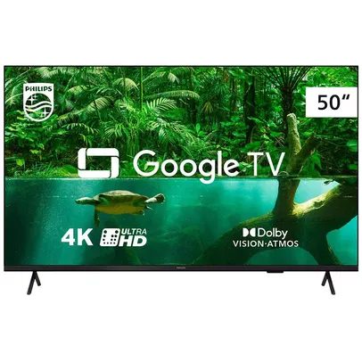 Smart TV 50" UHD 4K Philips 50PUG7408/78, Google TV, HDR10+