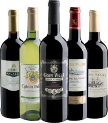Kit de vinhos 5 Anos Evino II da Evino - R$183