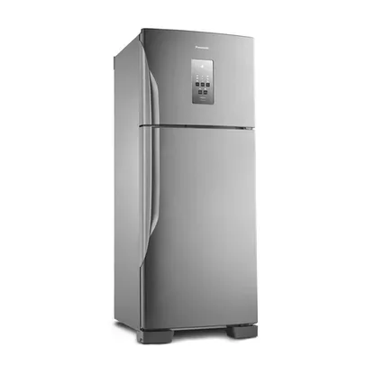 Geladeira / Refrigerador Panasonic Duplex NR-BT51PV3X Frost Free Top Freezer 435L Aço Escovado