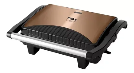 Sanduicheira E Grill Press Maxx Gold Pgr23g Philco Cor Doura