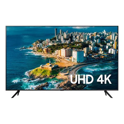 Smart TV Samsung 58" UHD 4K 58CU7700 2023, Processador Crystal 4K, Gaming Hub Tela sem Limites Preto