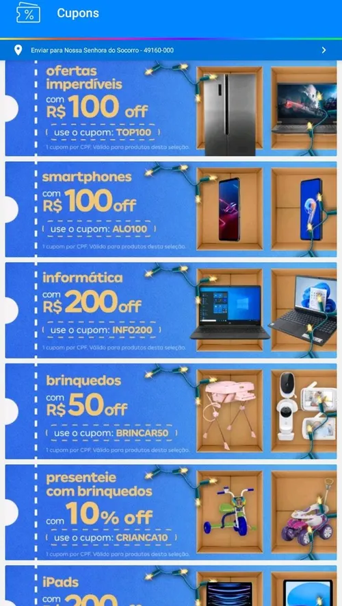 Imagem na descrição da promoção