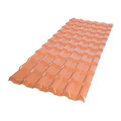 Telha pvc Plan Afort Cerâmica/Terracota 2,42 x 0,88m 6 Ondas