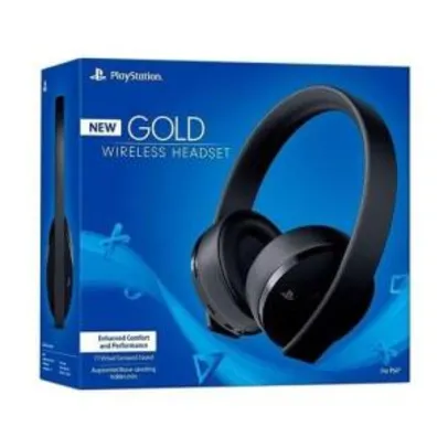 Headset Sony New Gold 7.1 Wireless - PS4 e PS4 VR | R$400