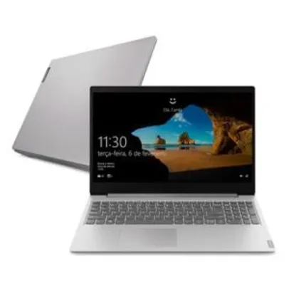 Notebook Lenovo Ultrafino ideapad S145 i7-1065G7 8GB 256GB SSD Windows 10 15.6" 82DJ0000BR Prata