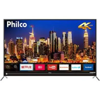 Smart TV LED 55" Philco PTV55G50SN Ultra HD 4k 3 HDMI 2 USB | R$2.400