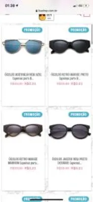 2 óculos por R$89 + frete grátis | L.B.A Shop