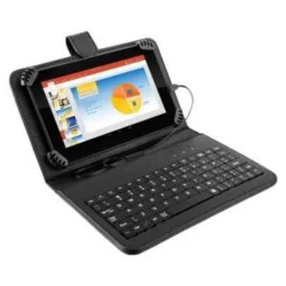 Tablet Multilaser M7 Plus c/ Teclado 3 em 1 Quad Core 7´ Wi-Fi Bluetooth GPS Android 7.0 Preto - NB283