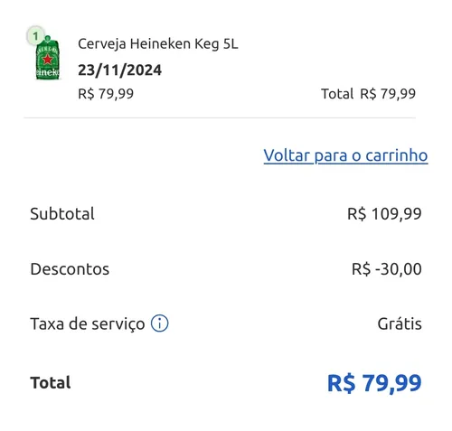 Imagem na descrição da promoção