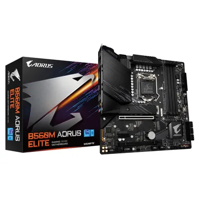 Placa Mae Gigabyte, B560M Aorus Elite 1.0, Intel LGA 1200, Matx, DDR4