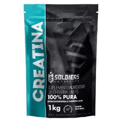 Creatina Monohidratada 1Kg - 100% Pura Importada - Soldiers Nutrition 