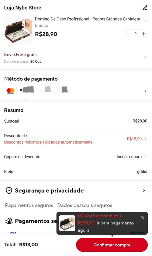 Imagem na descrição da promoção