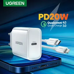 [Primeira Compra] [MarketPlace] Carregador Iphone MFI Ugreen com cabo 20W | R$ 52,00