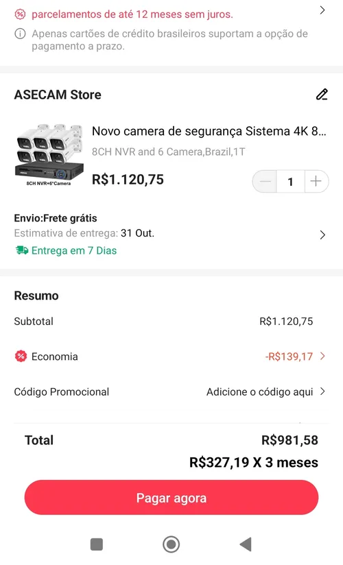 Imagen na descrição da promoção